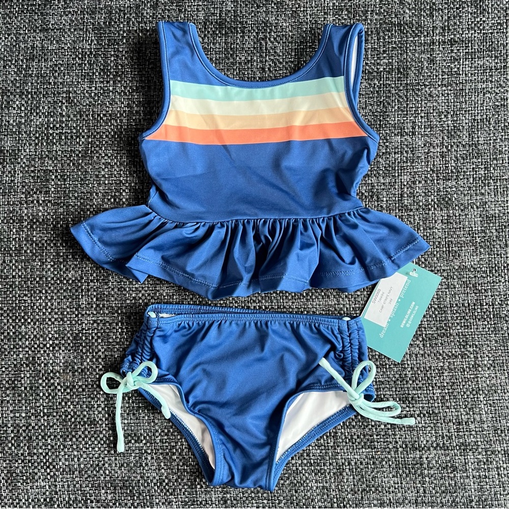 NWT Wilding Toddler Girl’s Tankini Swim Suit Size 24 Months